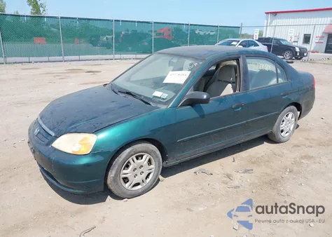 2001 Honda Civic Lx из США, поврежденный, VIN 1HGES15591L011252